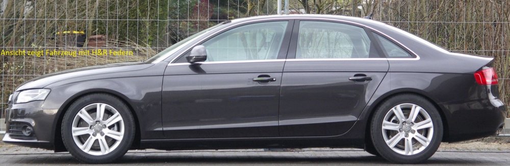 H&R Tieferlegungsfedern Sportfedernsätze für Audi A4 Typ 8K2/B8 (Limousine) 